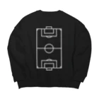 DRIPPEDのFOOTBALL PITCH LINE Big Crew Neck Sweatshirt