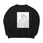 時計(&friends)の鼻天使 Big Crew Neck Sweatshirt