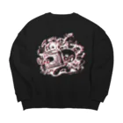 CHAX COLONY imaginariの【各20点限定】いたずらぐまのグル〜ミ〜(#28/2c) Big Crew Neck Sweatshirt