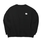 ゆるっと成仏/kanaheiの寝そべるおばけ Big Crew Neck Sweatshirt