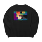 okkaaaの《okkaaa》ビックシルエットスウェット 「網膜」 Big Crew Neck Sweatshirt