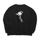 memoの眼鏡めんだこ君 Big Crew Neck Sweatshirt