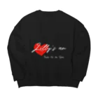 Lilly’s anのハート白抜き Big Crew Neck Sweatshirt