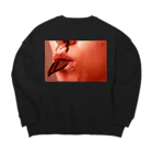 Sock puppet のチョコどらっぐ Big Crew Neck Sweatshirt