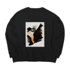 uruchabiの犬　ミニピン　ミニチュアピンシャー Big Crew Neck Sweatshirt