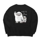 イラスト MONYAAT のイエティのイエ～イ　B Big Crew Neck Sweatshirt