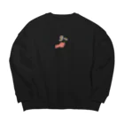 ブロッコリSPの手に花を Big Crew Neck Sweatshirt