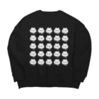 oroninetのぴえんなうさぎ。溶ける！ Big Crew Neck Sweatshirt