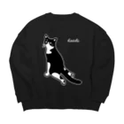 ハチワレ猫　ハチのお店のハチワレ猫　ハチ Big 正面 ver. Big Crew Neck Sweatshirt