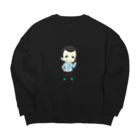 ちくのぼのLet's ちくチャレスウェット Big Crew Neck Sweatshirt