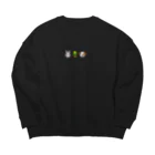 ソーダ屋さんの絵文字達 Big Crew Neck Sweatshirt