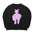 rerotozubu shopping houseのwe are one pink Big Crew Neck Sweatshirt