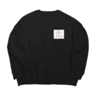 shizuka na shopのトモヨエイエンニ Big Crew Neck Sweatshirt