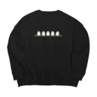 TAKUYA DESIGN WORKSのシマエナガ FIVE Big Crew Neck Sweatshirt