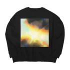 Hani what?の現代アート　LIGHT Big Crew Neck Sweatshirt