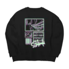 咲乃木ロク in the Future recordの#54K1N0K1_CFdark Big Crew Neck Sweatshirt