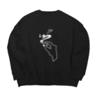 majoccoの描くもの Big Crew Neck Sweatshirt