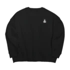 真夜中のビバリウムの真夜ビバロゴ（白） Big Crew Neck Sweatshirt