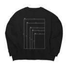 dis_cordの用紙寸法表 Big Crew Neck Sweatshirt