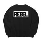 GALACTIC REBELのREBEL WHITE ビッグシルエットスウェット