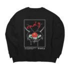 -end_g-の小さな幸せ(Black) Big Crew Neck Sweatshirt