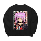 ヒラサリのヘラ子2 Big Crew Neck Sweatshirt