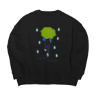 キッズモード某の平凡な雨の日　（グリーンVr） Big Crew Neck Sweatshirt