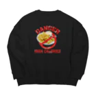 メシテロタイプ（飯テロTシャツブランド）の禁・ギザギザフライドポテト Big Crew Neck Sweatshirt