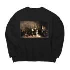 Takahashijunのギュスターヴ・クールベ(画家のアトリエ)のグッズ Big Crew Neck Sweatshirt