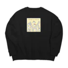 mikepunchの猫に感謝 Big Crew Neck Sweatshirt