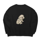 かみらいすのぶるたろう。 Big Crew Neck Sweatshirt