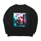 ゆめみがち部、部室の薔薇ドロップス Big Crew Neck Sweatshirt