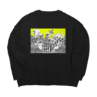 あじさいの逸脱ビックスウェット Big Crew Neck Sweatshirt