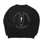 TaikiRacingClubShopのmarulogo【ALX】siro Big Crew Neck Sweatshirt