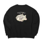 イラスト MONYAAT の養殖たいやきＢ Big Crew Neck Sweatshirt