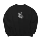 Naoのstreet monotone  Big Crew Neck Sweatshirt