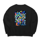 mikoの夜行性物語 Big Crew Neck Sweatshirt