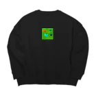 犬の大きな目屋のgrass Big Crew Neck Sweatshirt