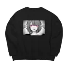 Neon d′Arcのeyes Big Crew Neck Sweatshirt