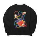 かる葉のタコ Big Crew Neck Sweatshirt