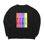 タカハシ屋のストロングヒューマン赤さん Big Crew Neck Sweatshirt