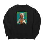 2.5Dの白ずきんちゃん Big Crew Neck Sweatshirt