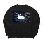 .moonのドットウミウシちゃん Big Crew Neck Sweatshirt