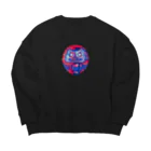 KIKI DOURAKUのドット達磨 Big Crew Neck Sweatshirt