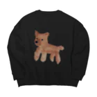 kalitaのいぬ(シュナウザー) Big Crew Neck Sweatshirt