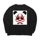 日々好日屋2号店の隈取りパンダ Big Crew Neck Sweatshirt