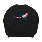 サキノと申しますのコイ Big Crew Neck Sweatshirt