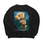 niieの夜の公園で迷子の犬 Big Crew Neck Sweatshirt