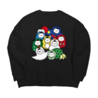 ハナイロの待機賀正 Big Crew Neck Sweatshirt