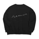 rinnmiのnemui(black) ビッグシルエットスウェット